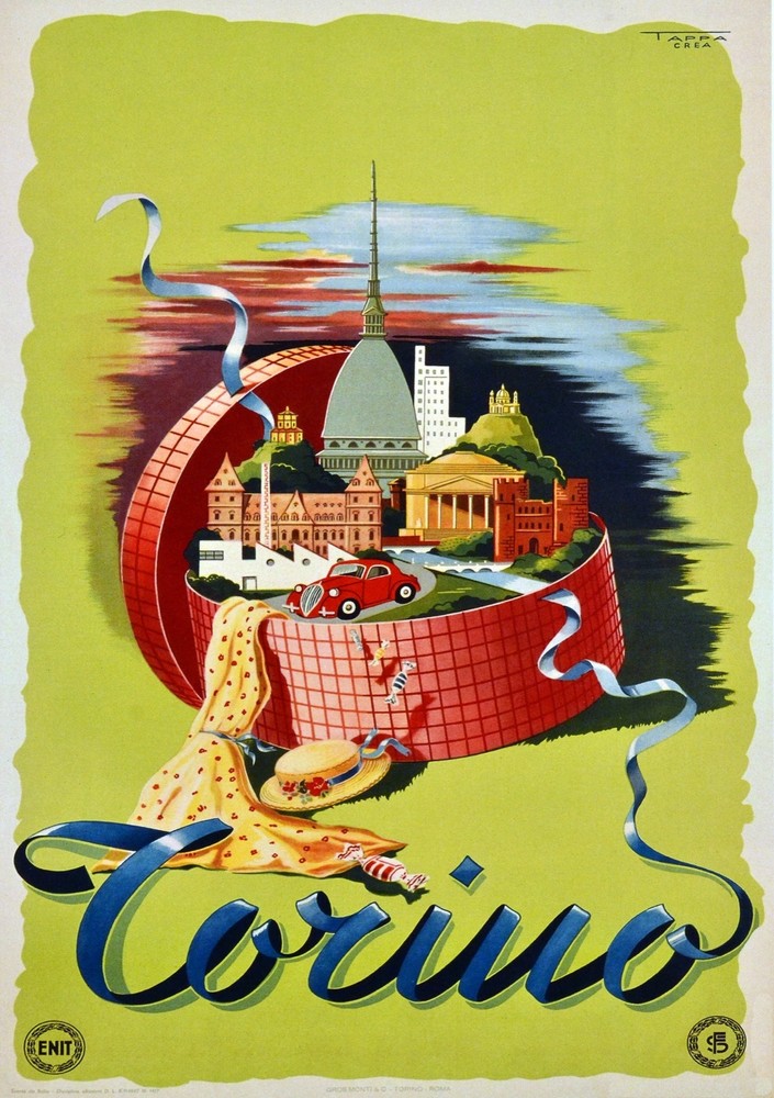 Decoration Poster.Home Room Interior design.Travel Italy.Torino.6530