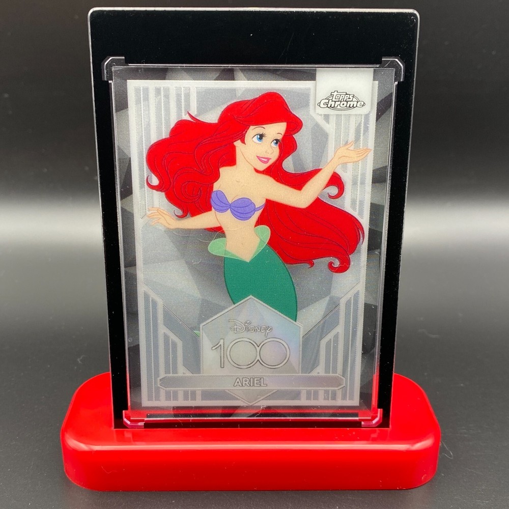 Ariel Little Mermaid Display Collectible Gift Disney 100 Topps Chrome Card