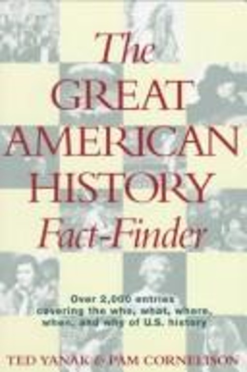 The Great American History Fact-Finder Hardcover Pam, Yanak, TedFree US Delivery | ISBN:0395659922