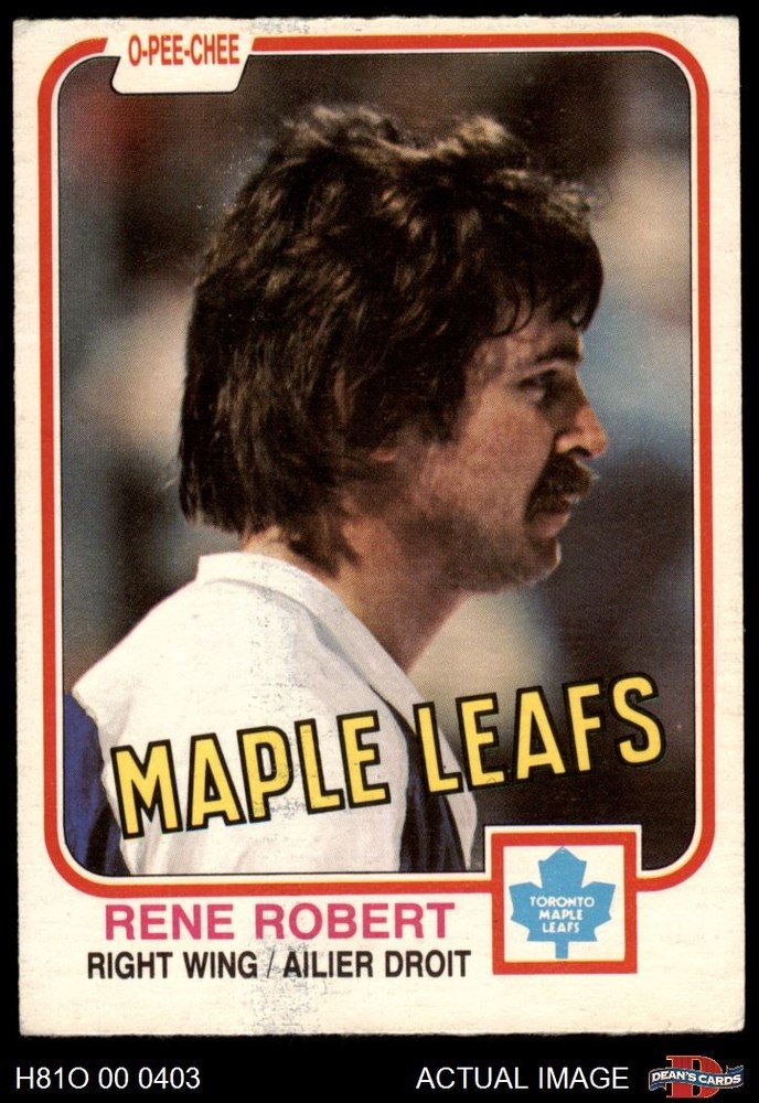 1981 O-Pee-Chee #322 Rene Robert Maple Leafs 5 - EX