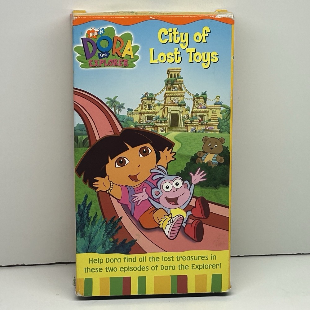 Dora the Explorer City of Lost Toys VHS Nick Jr Video Tape VTG Nickelodeon Show