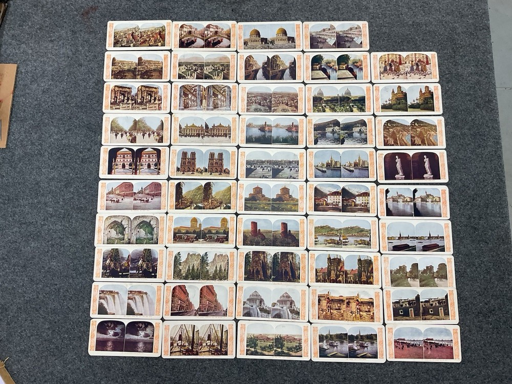 Lot of (49) Antique World Views Stereoview Stereoscope Cards