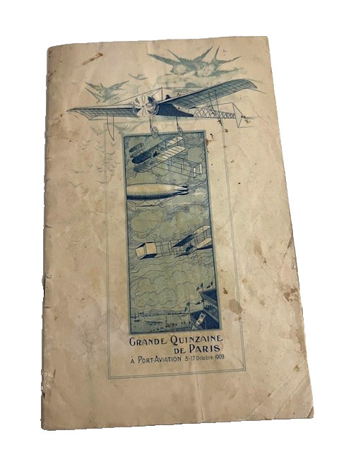 1909 Grande Quinzaine De Paris Aviation Program French Air Meet - #808