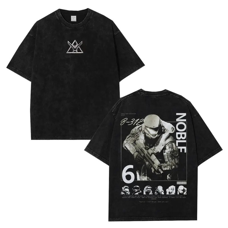 Halo Reach Master Chief Graphic Tee Noble Team Spartan Gaming Shirt