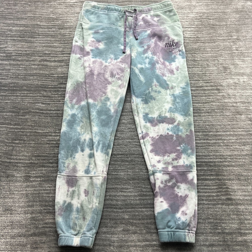 Nike Sweatpants Sz S Mens Tie Dye Fleece Jogger Sportswear Gym Workout Training