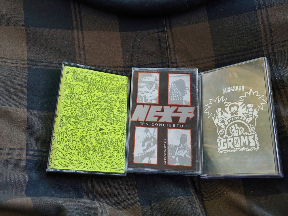 Mexican Metal / Punk Cassette Tape Lot (The Vipers - The Groms - NEXT) 3 TAPES!