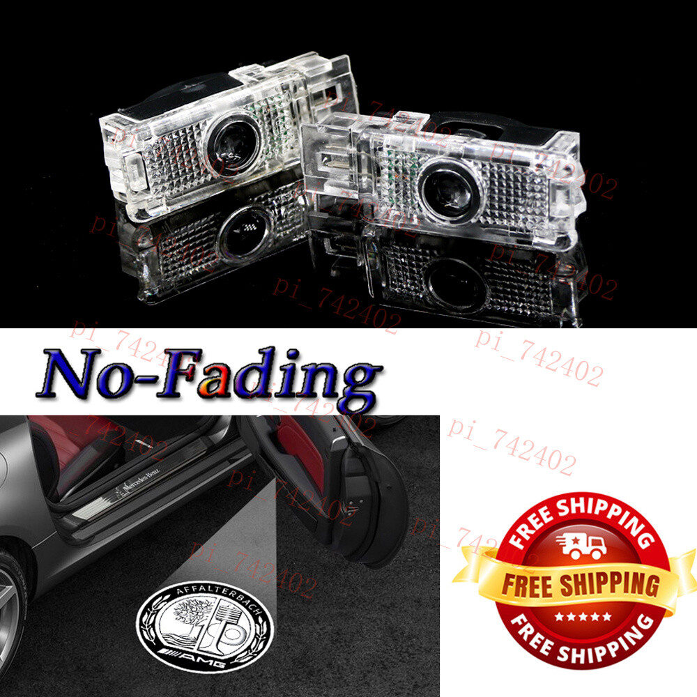 Car LED Puddle Projector Ghost Laser Door lights For W203 Sedan 4-Door CLK SLK