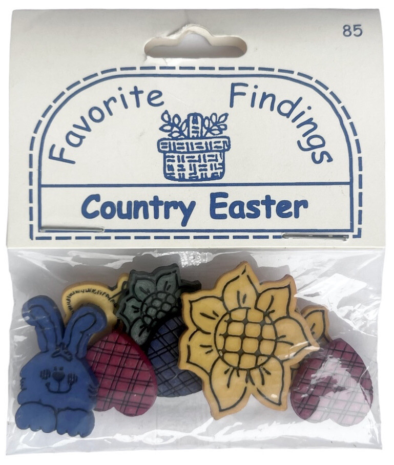 Buttons COUNTRY EASTER Assorted Pack Favorite Findings Blumenthal Lansing