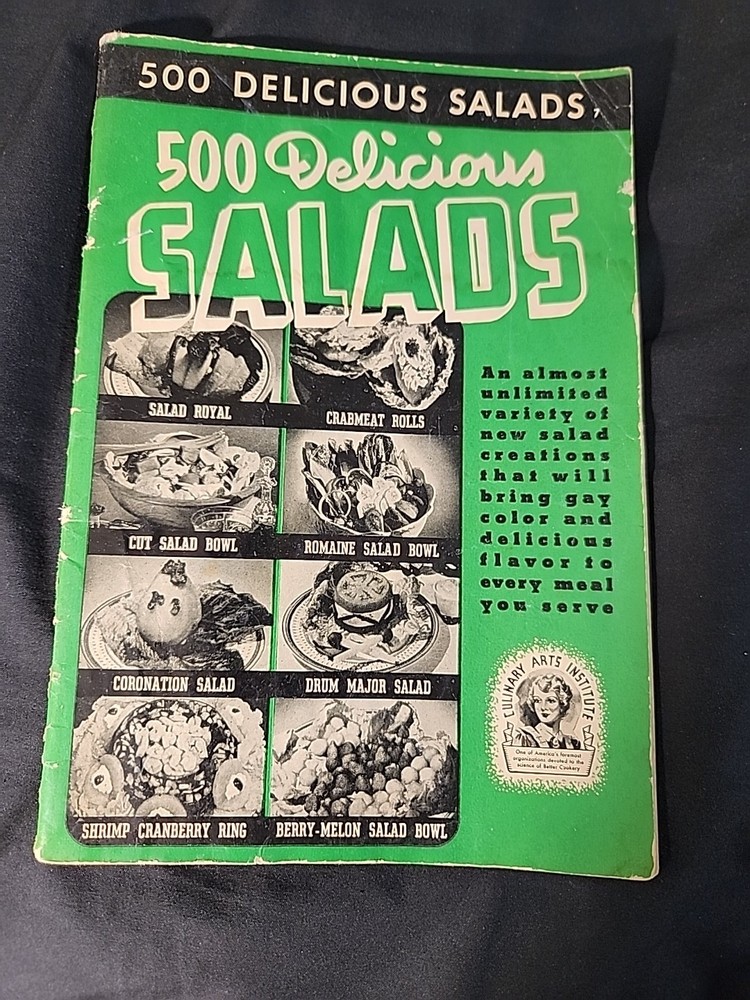 1940 500 Delicious Salads Cookbook Recipes Culinary Arts Inst Ruth Berolzheimer