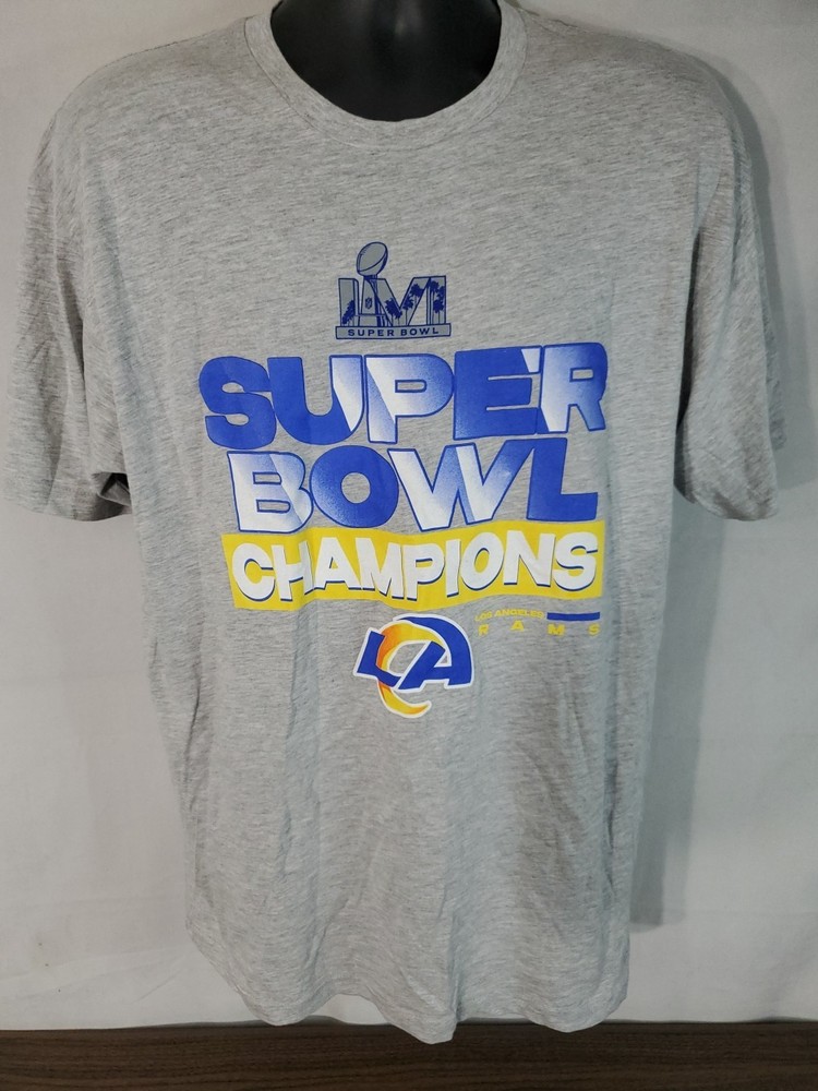 Los Angeles Rams T-shirt Super Bowl LIVI  Champions NFL Men's Size Large