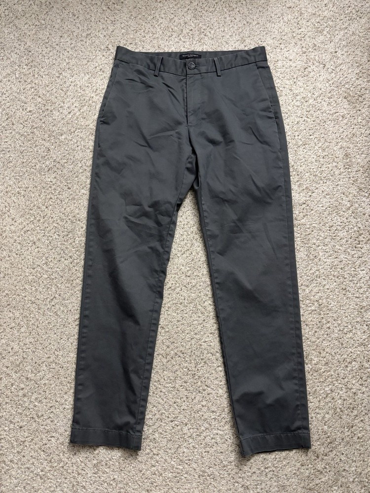 Banana Republic Pants Mens 31x29 Dark Gray Core Temp Summer Chino Lightweight
