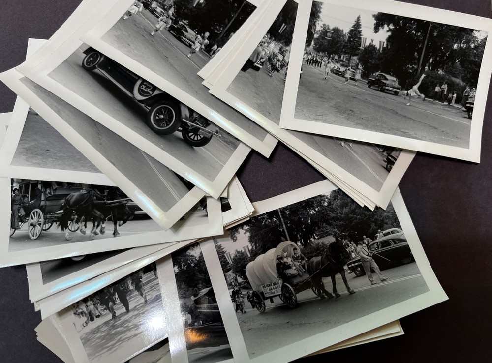 Lot of 36 - 1955 Lake George New York Parade Photos Cars, Fire Engines, Horses