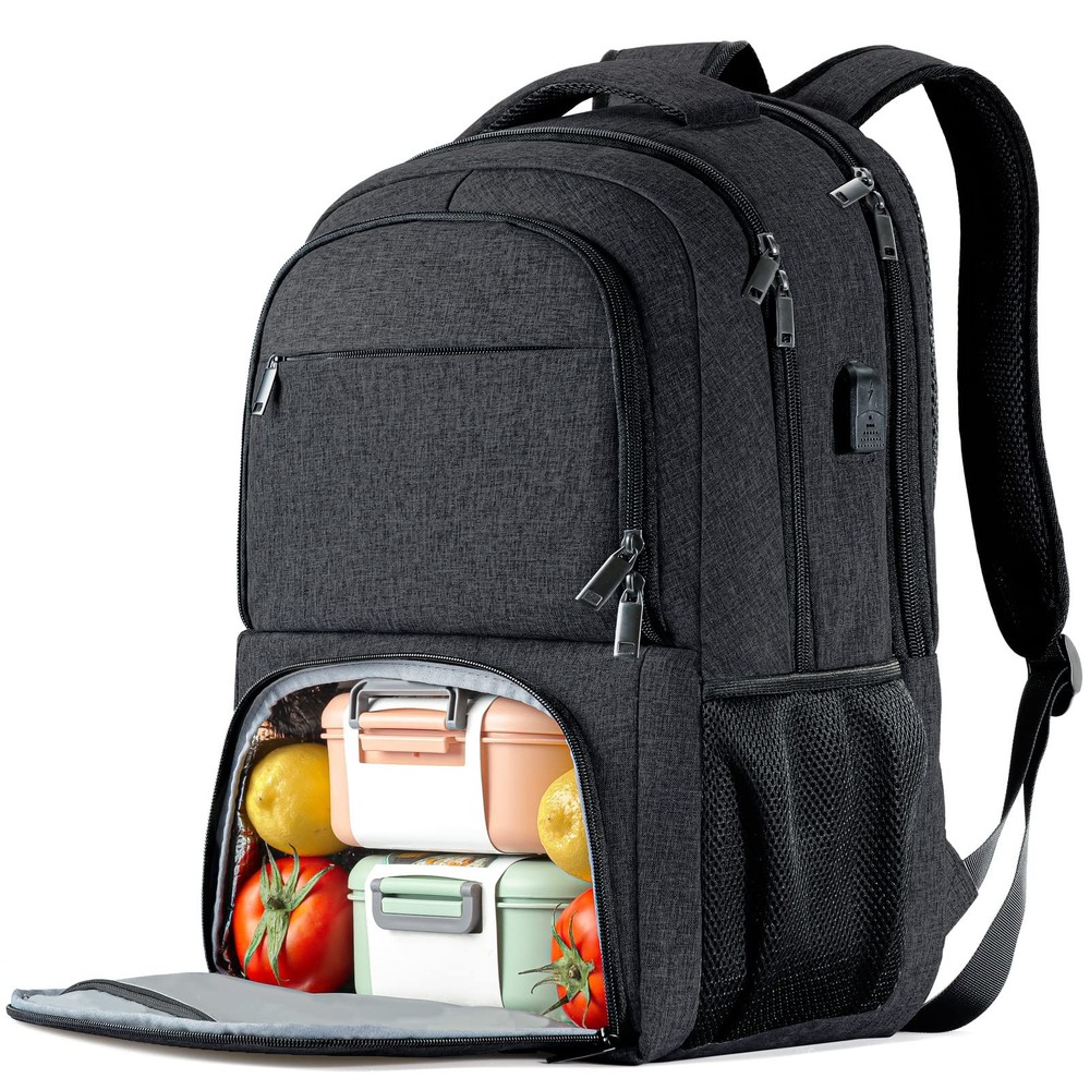 Lunch Backpack Insulated Cooler Bag Large School Back Pack Fits 17 Inch Laptop