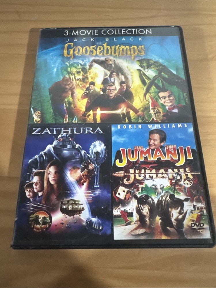 Goosebumps, Zathura. Jumanji 3 Movie Collection - DVD -