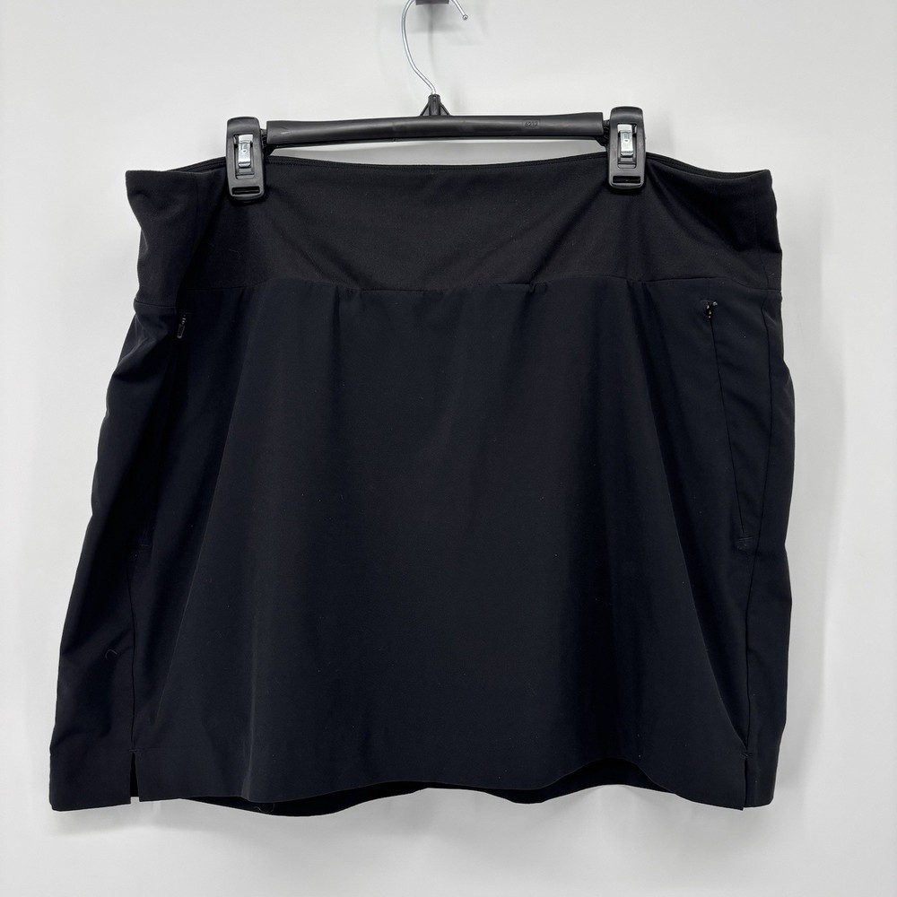 Athleta Soho Skort Women’s Size 18 Black Active Golf Tennis Athletic Skirt