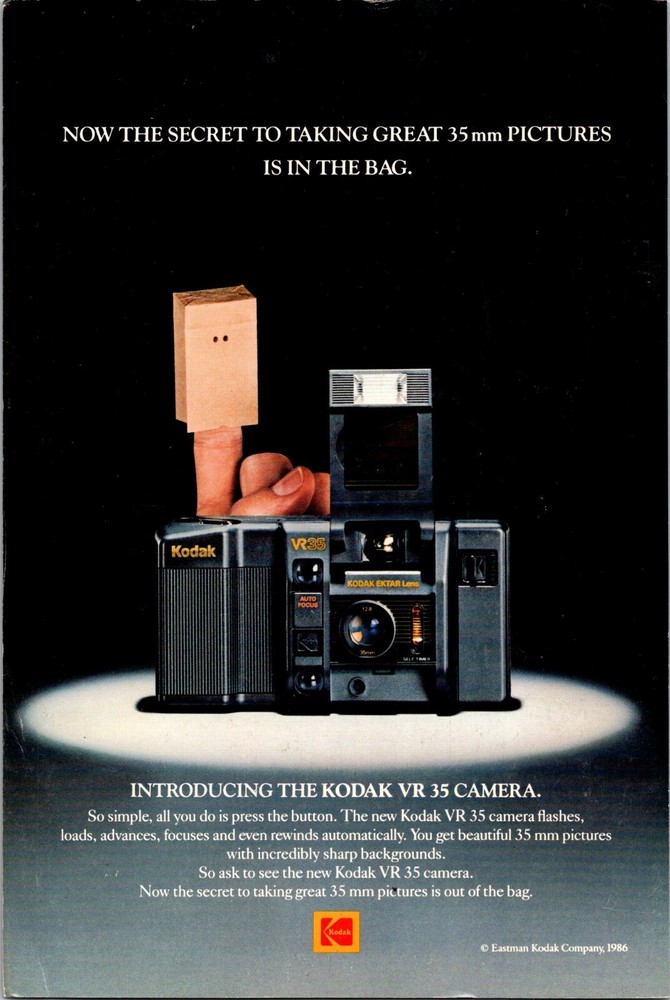 Kodak VR 34 Camera Original Vintage Print Ad