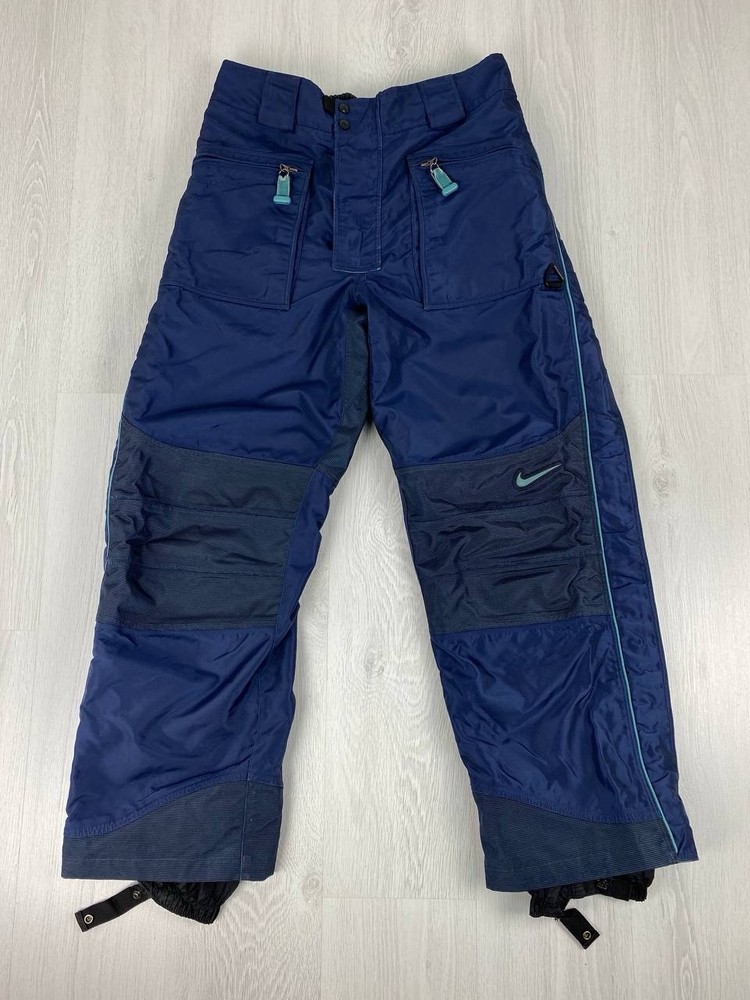 NIKE ACG Snowboard Pants Vintage Ski Y2K Size L Mens Dark Blue