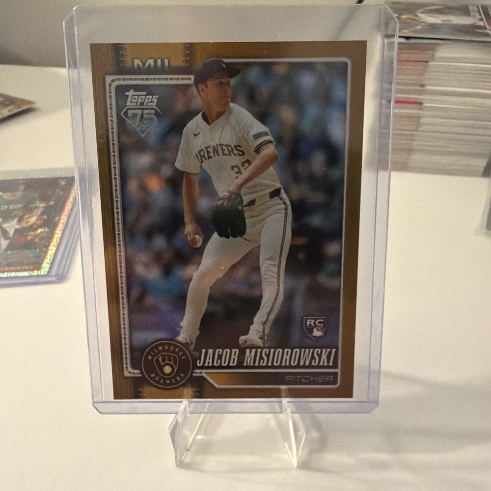 2026 Topps Series 1 Jacob Misiorowski Rookie Card Gold 29/50 Color Match