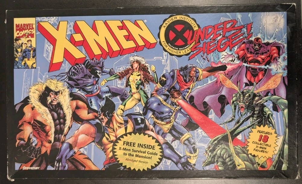 INCOMPLETE Marvel Comics X-Men Under Siege Board Game - Vintage / Rare / 1994