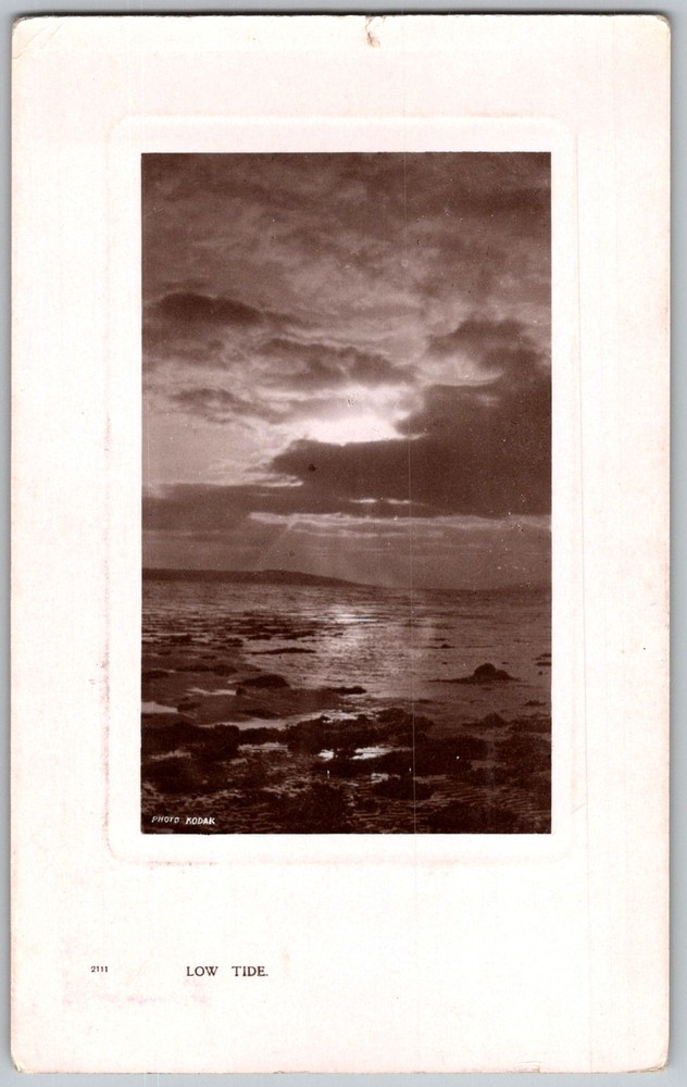 Antique Postcard Low Tide Seascape Nome, Alaska 1900s