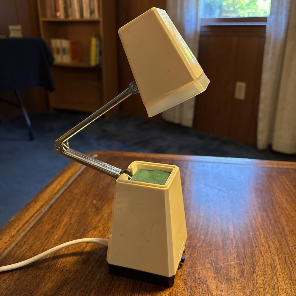 Well-Lite Vintage Folding Pyramid Desk Lamp & Nightlight