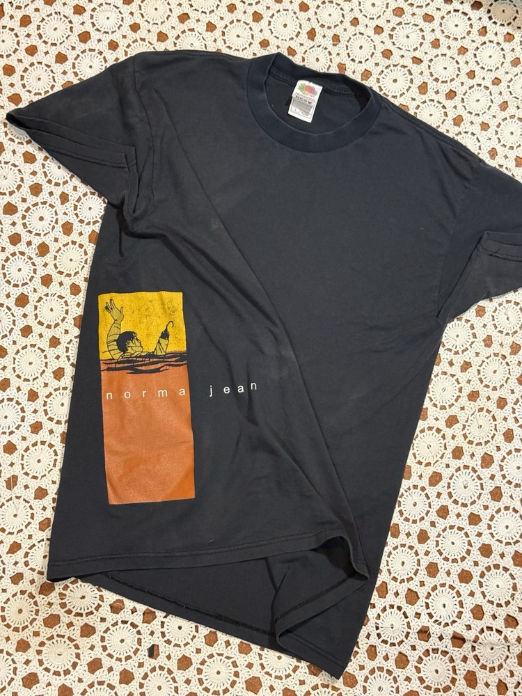 Vintage Norma Jean Noisecore Band Large Shirt Black Worn Grunge Fruit Of Loom