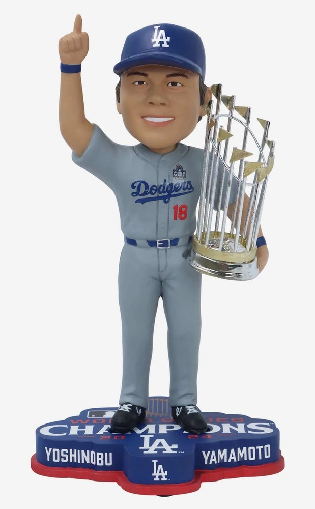 Yoshinobu Yamamoto Los Angeles Dodgers World Series Bobblehead Bobble Head Doll