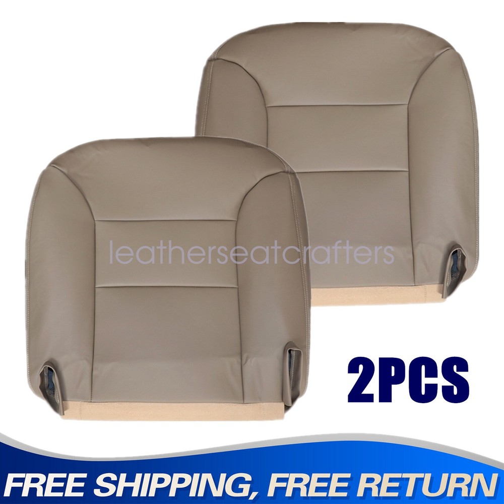 Driver & Passenger Bottom Seat Cover Tan For 1995 1996 1997 Chevy Tahoe Suburban