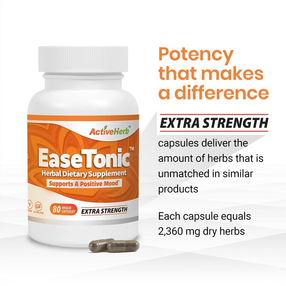 Ease Tonic Herbal Supplement  Anxiety Relief And Mood Enhancer