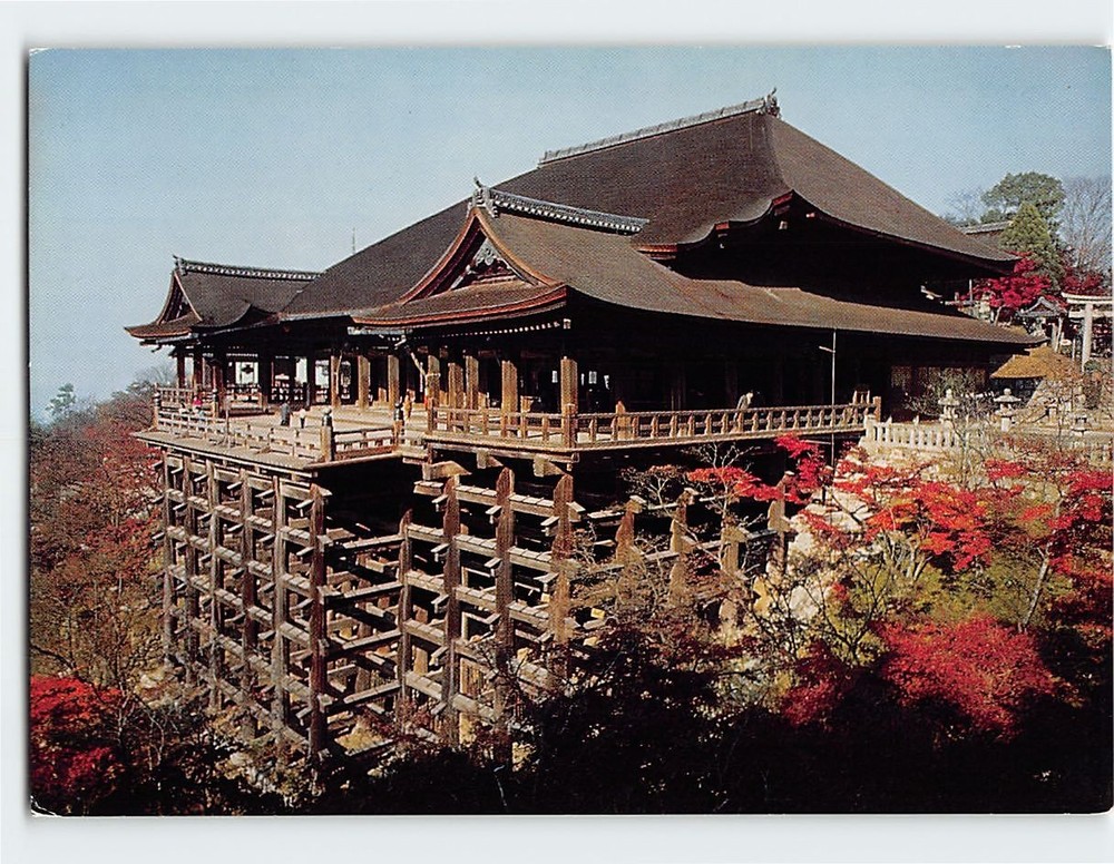 Postcard Kiyomizu-dera Temple in Kyoto Japan