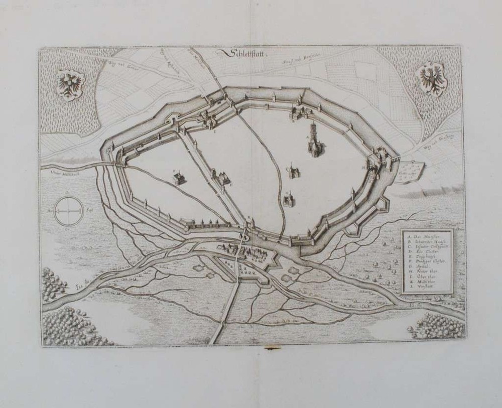 City map of Selestat