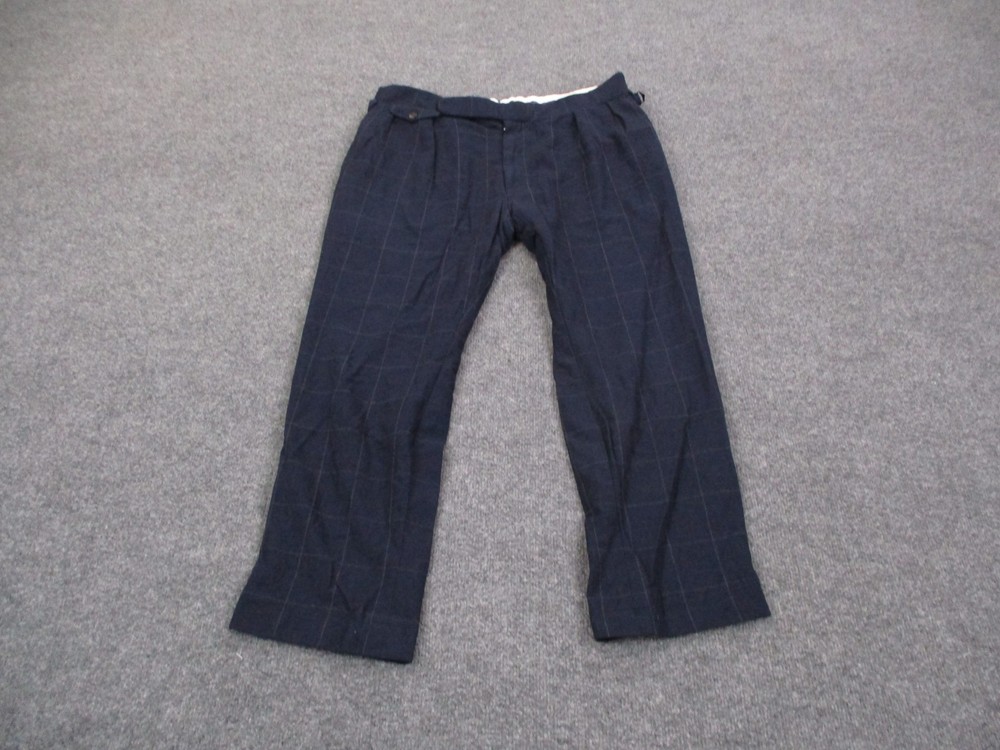 Ralph Lauren Pants Mens 39R Purple Label Wool Stretch Classic Fit Straight Dress