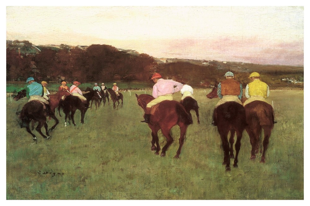 Decor Sports Poster. Fine Graphic Art Design. Horse Racing. Shop Wall Art. 1836