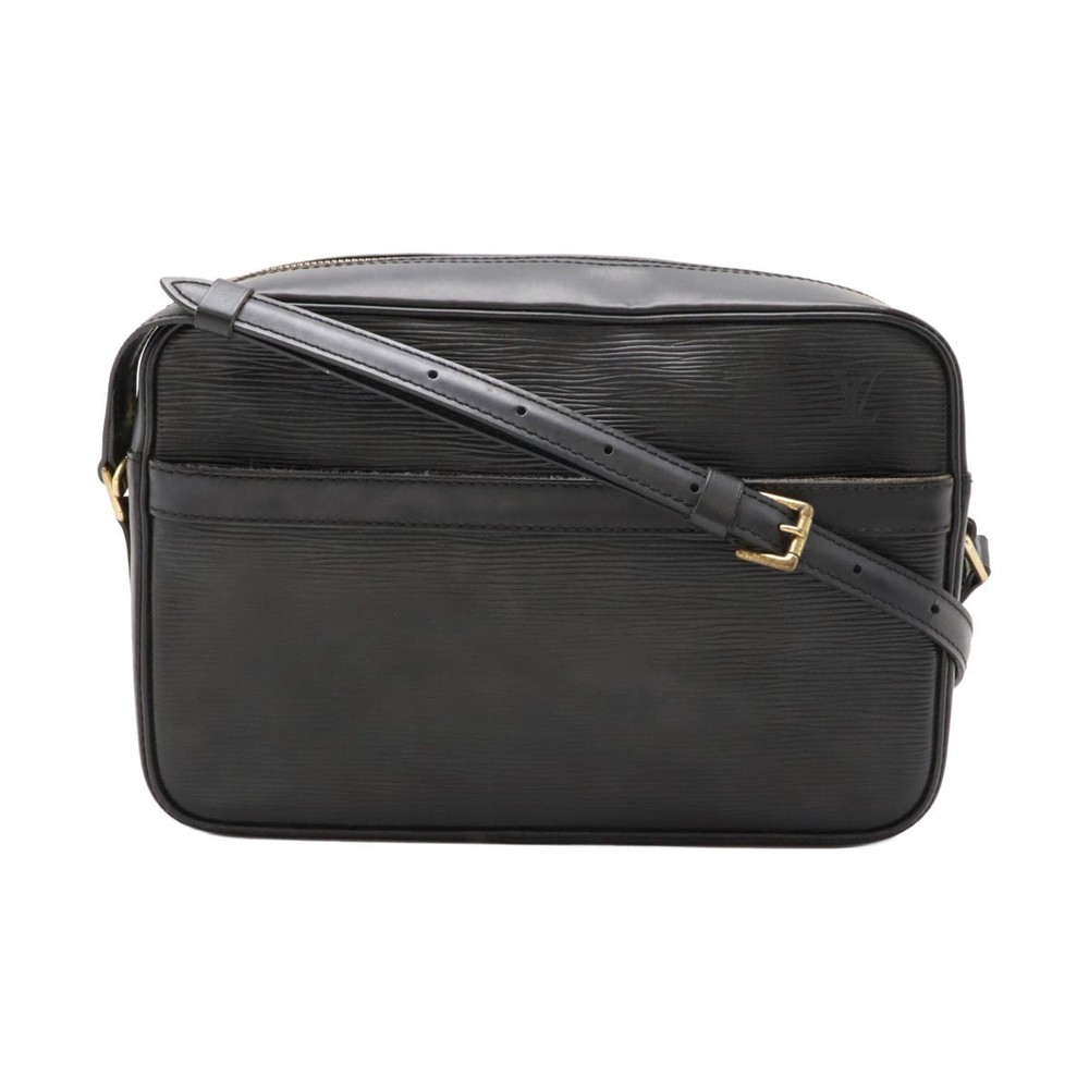 LOUIS VUITTON Epi Leather Trocadero 27 Shoulder Bag Crossbody Black M52302