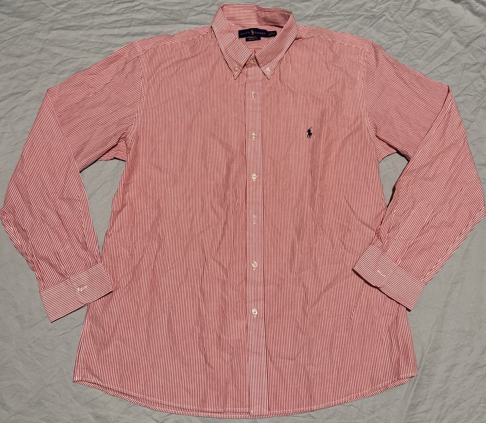 Polo Ralph Lauren Men's Classic Fit Long Sleeve Button Down Shirt Size 2XL Red