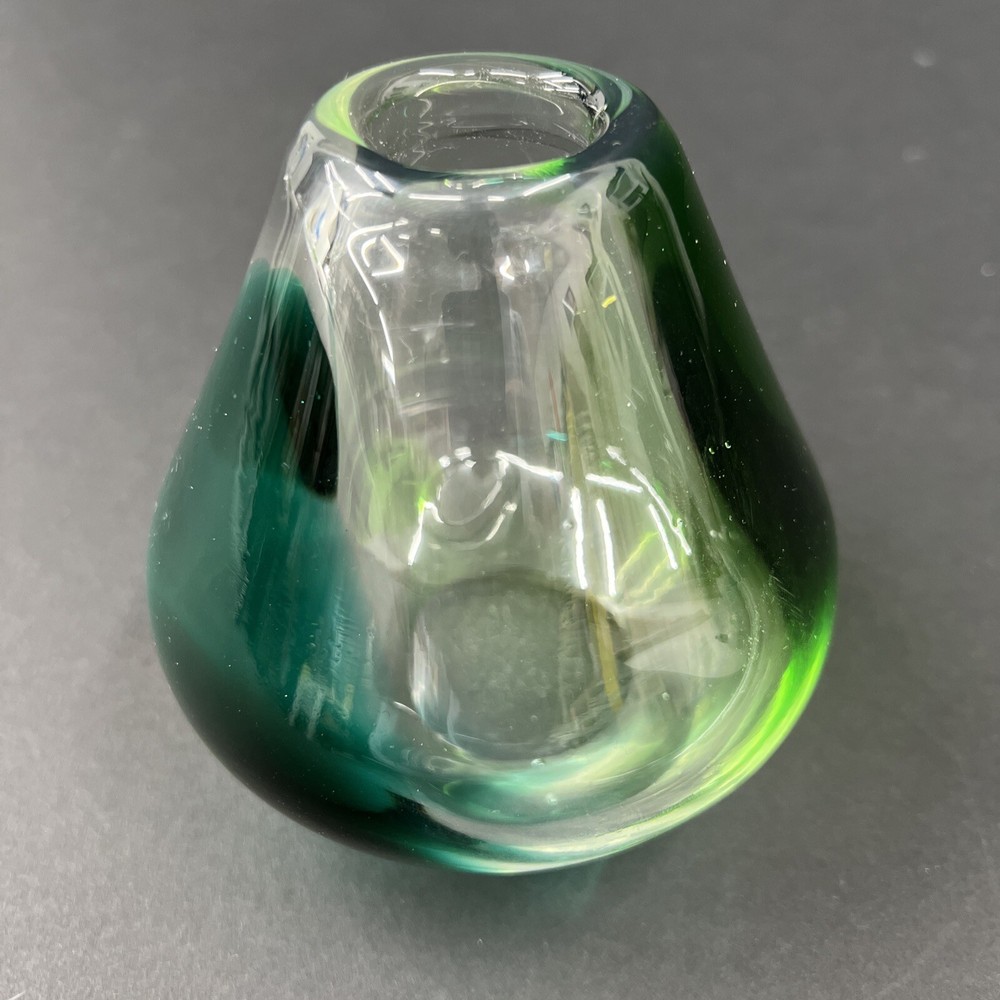 Crystal Brand Art Glass Bud Vase Hand Blown Glass