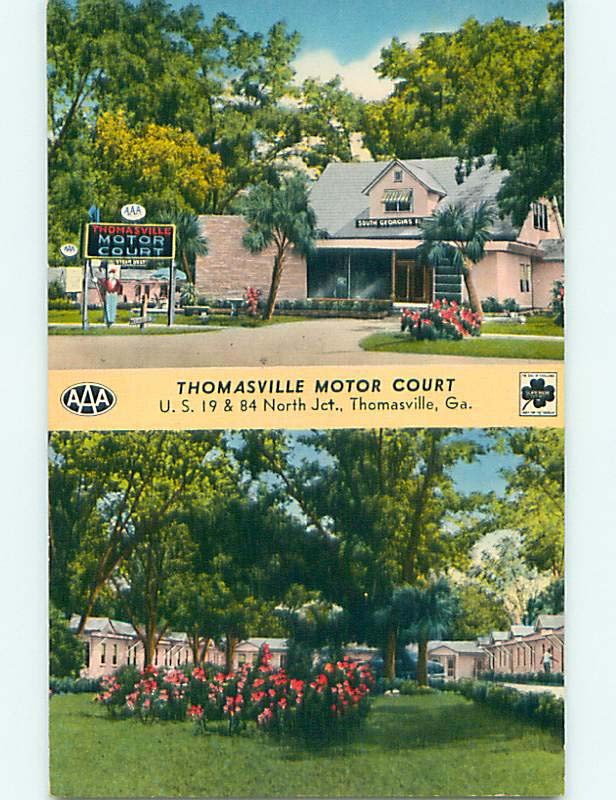 Unused 1950's THOMASVILLE MOTOR COURT MOTEL Thomasville Georgia GA s5318@