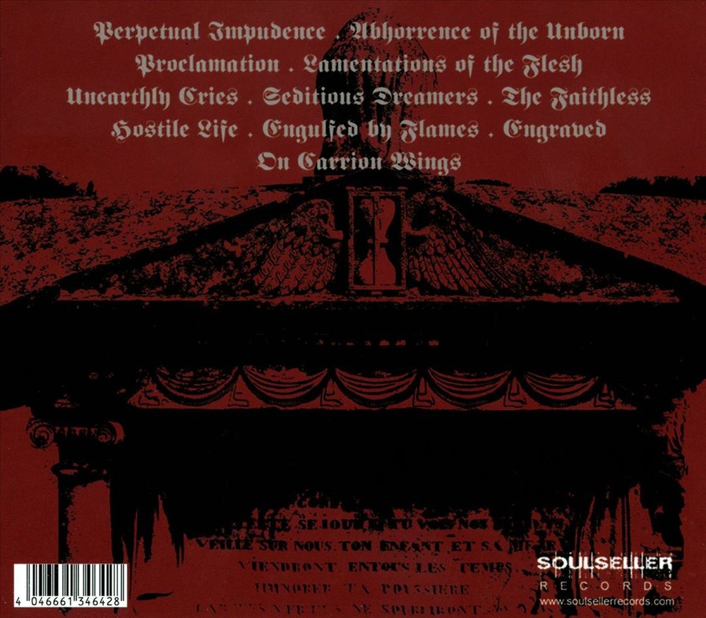 Entrapment Lamentations Of The Flesh New Cd