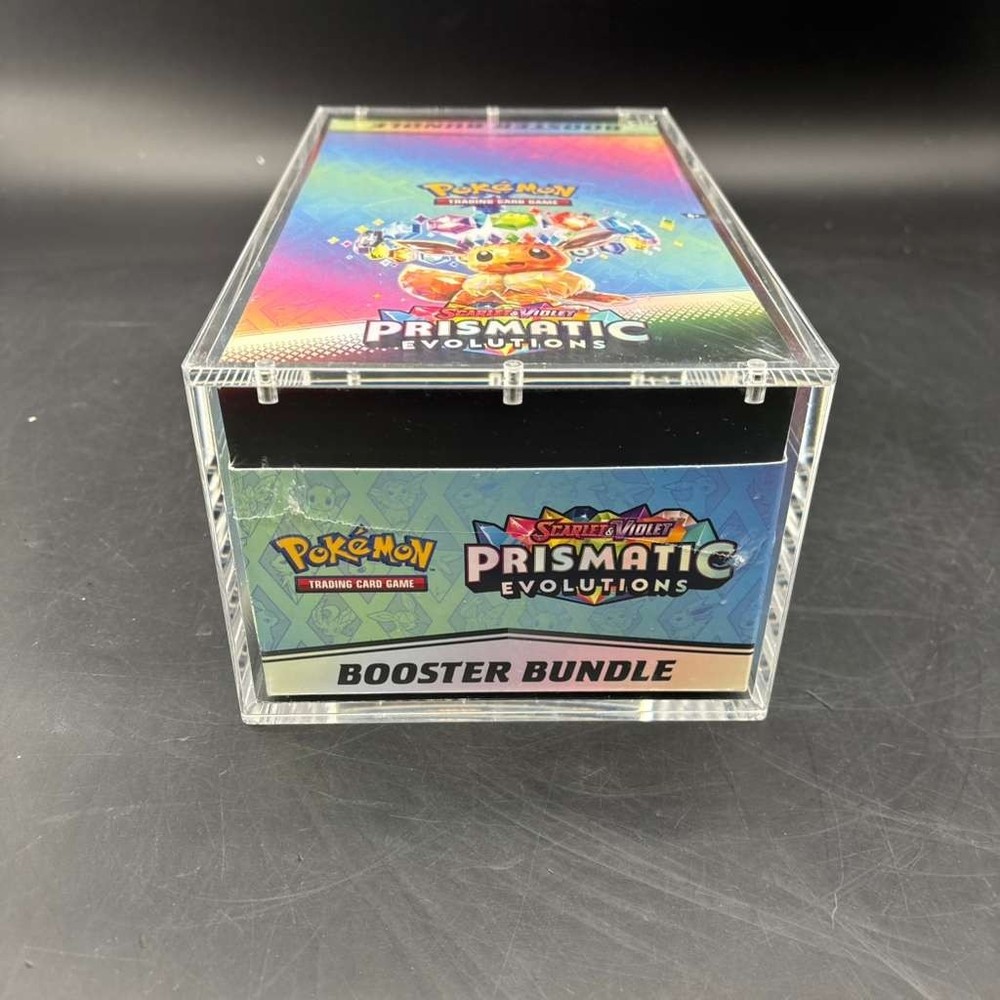Pokemon TCG S&V Prismatic Evolutions Booster Bundle Display Case w/Acrylic CasePROBSTEIN is actively accepting consignments !!