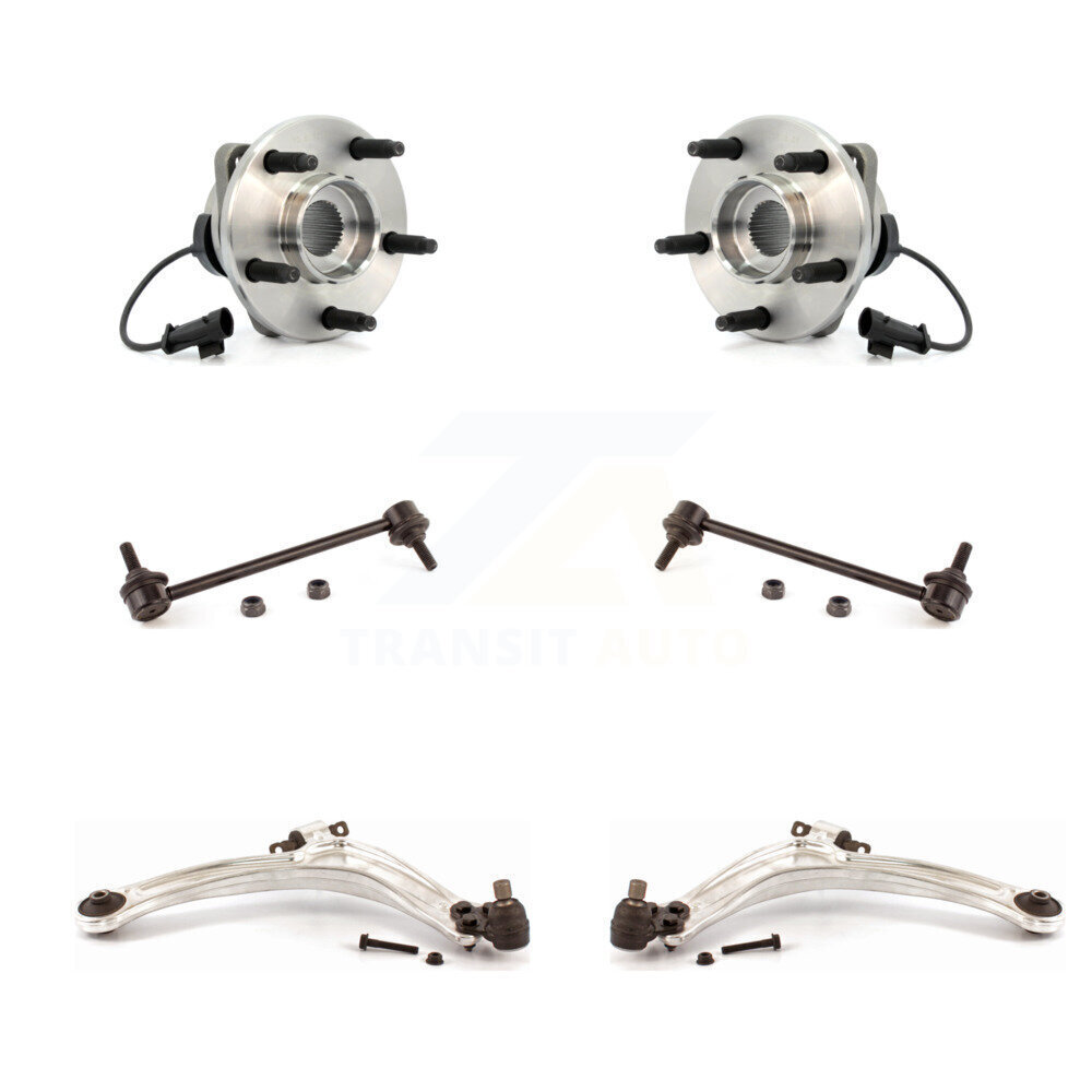Front Hub Bearing Lower Control Arm Link Kit For 2009 Chevrolet HHR SS Panel/SS