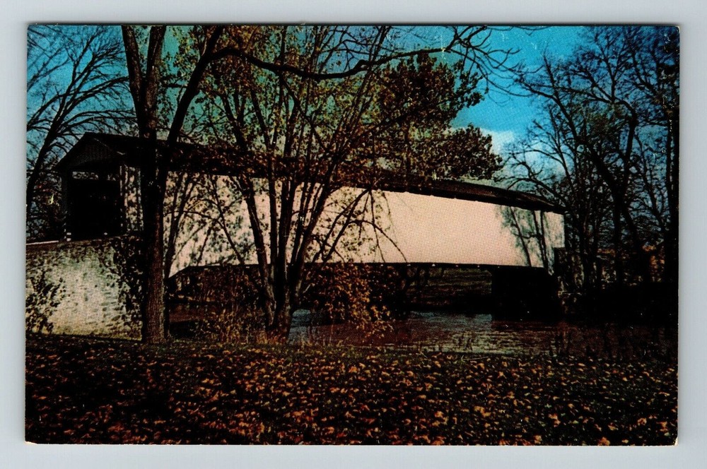 Lancaster PA-Pennsylvania, Covered Bridge, Scenic Greetings, Vintage Postcard
