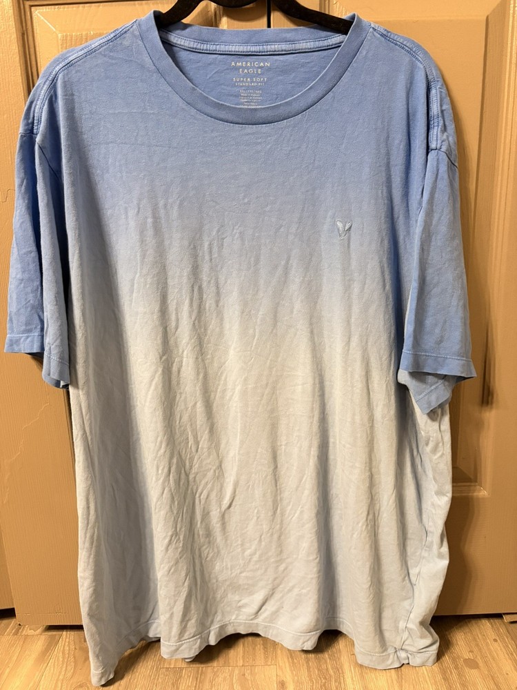 Men’s American Eagle T-Shirt- Blue/White-XXL