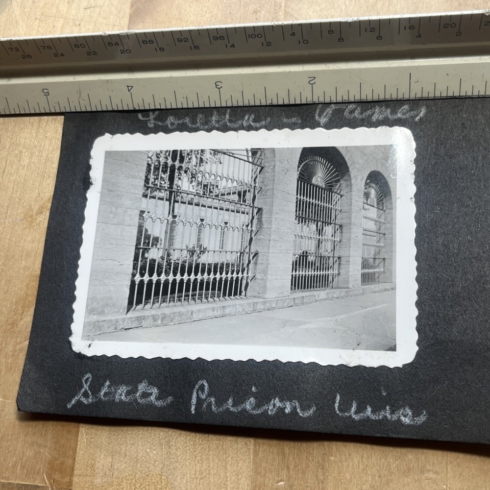 Vintage photograph Snapshot State prison 1940s - A1