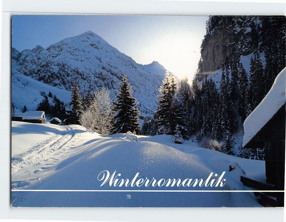 Postcard Beautiful Countryside WInter Scene