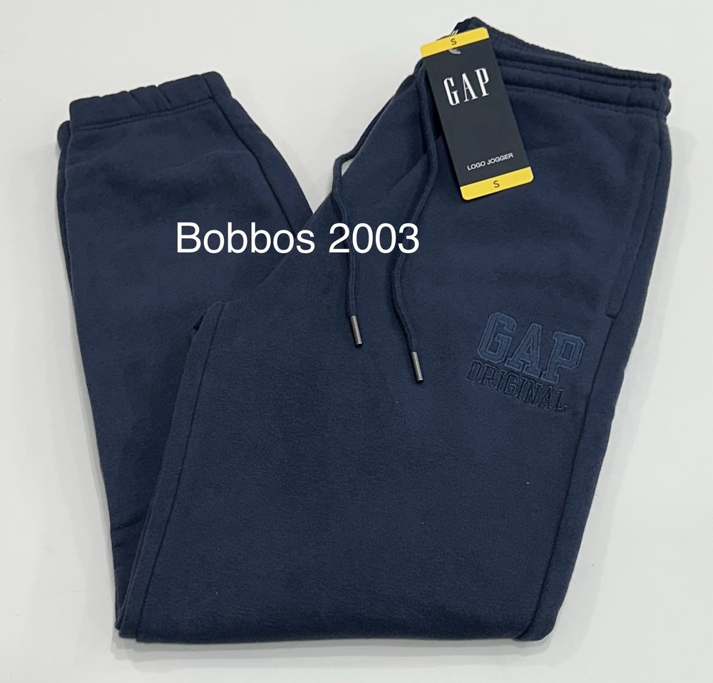 Gap Men's Pockets Drawstring Logo Jogger, Blue, Size S