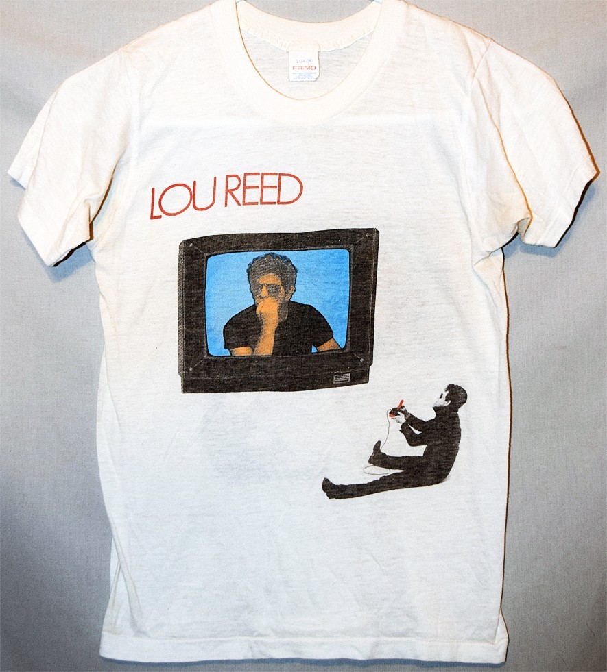 -Original- 1984 -LOU REED- Vintage NEW SENSATIONS USA Music Concert/Tour T-Shirt