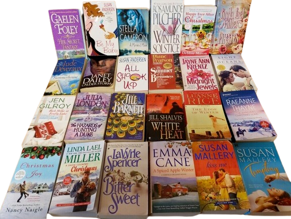 Lot of 36 Contemporary ROMANCE Paperbacks - Popular Authors Books RANDOM MIX