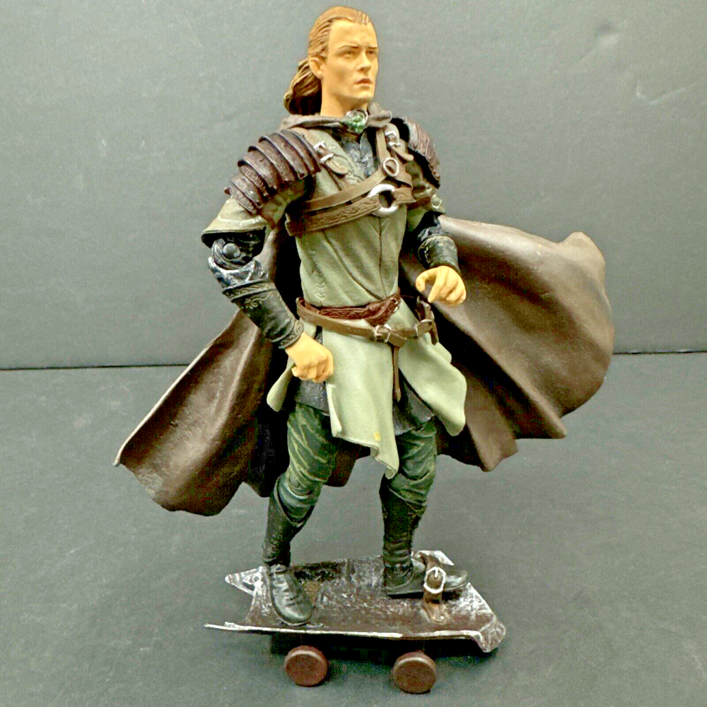 The Lord Of The Rings Legolas Helms Deep Skateboard ToyBiz Incomplete