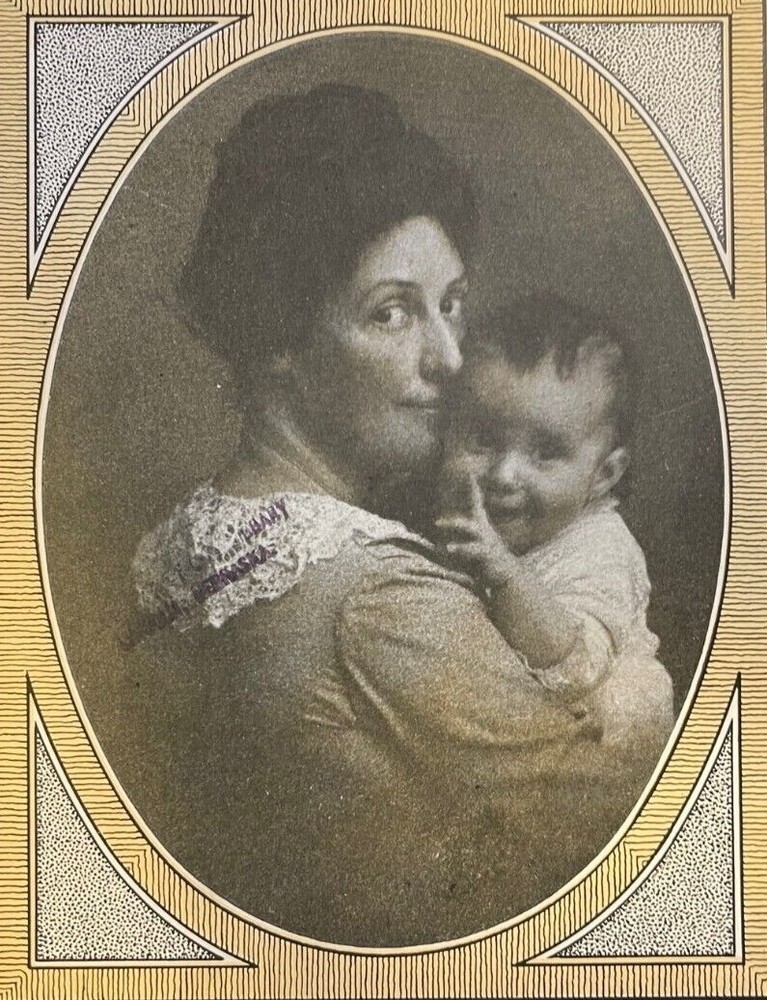 1910 Vintage Magazine Illustration Poet and Dramatist Josephine Preston Peabody