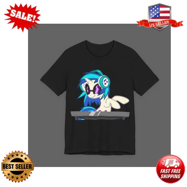 MLP DJ Pon-3 Tee - My Little Pony Scene Emo Tshirt - 2000's Cartoon Y2K T-shirt